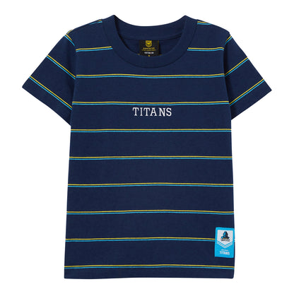 Gold Coast Titans Kids Club Stripe Tee