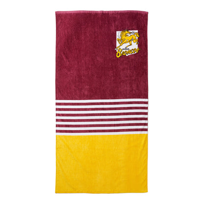 Brisbane Broncos Retro Beach Towel - View 1