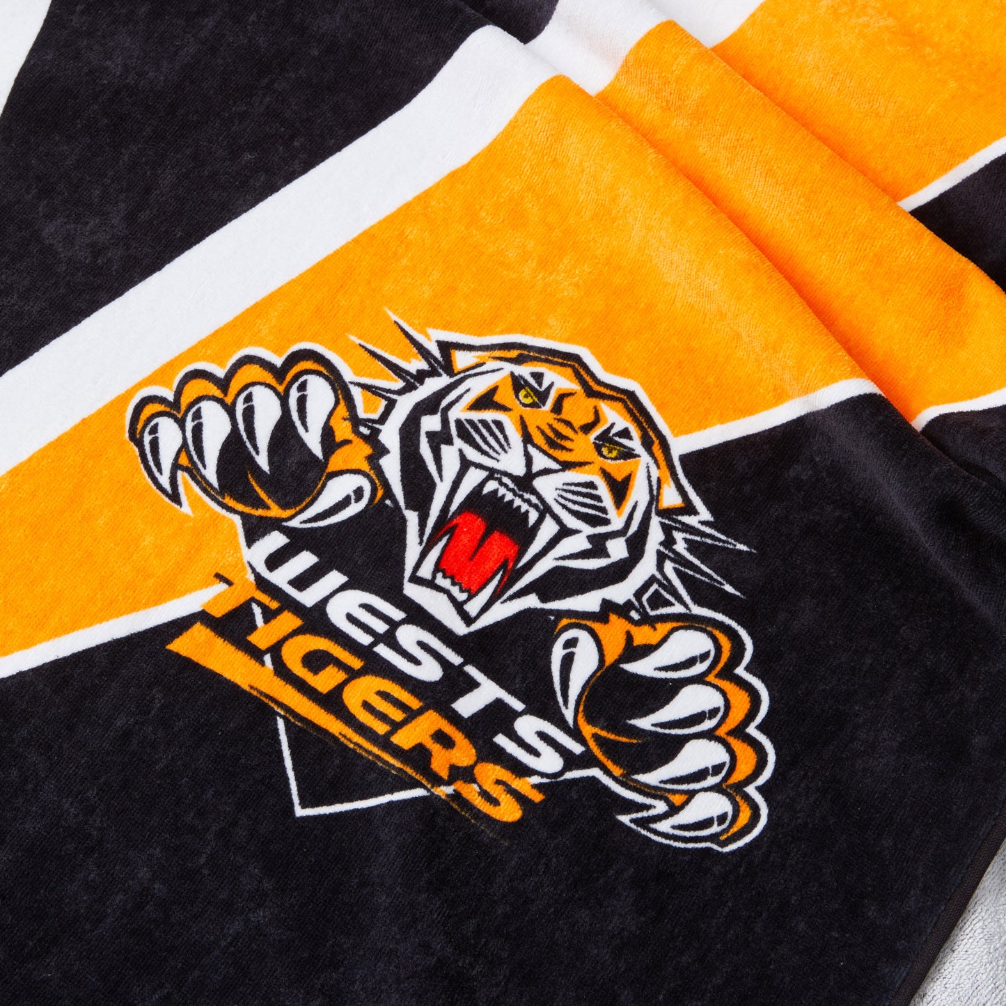 West Tigers Retro Beach Towel