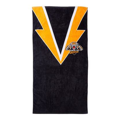 West Tigers Retro Beach Towel