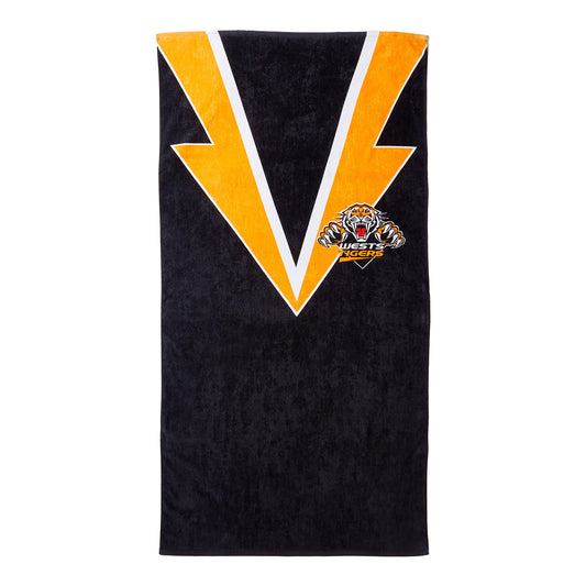 Wests Tigers Retro Beach Towel