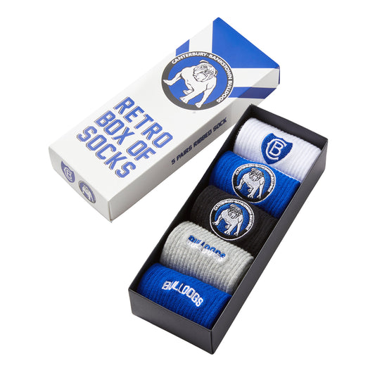 Canterbury-Bankstown Bulldogs Mens Retro Box Of Socks