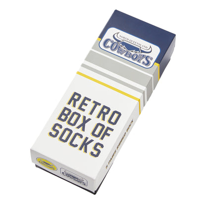 North Queensland Cowboys Mens Retro Box Of Socks