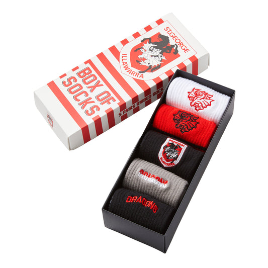 St. George-Illawarra Dragons Mens Retro Box Of Socks