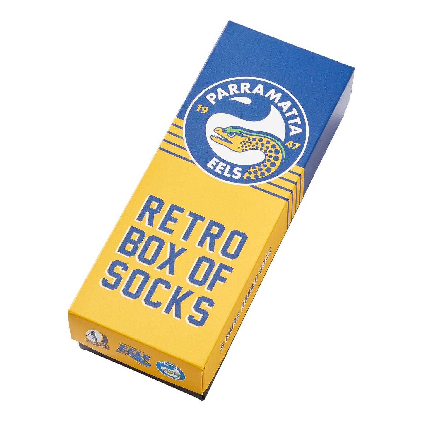 Parramatta Eels Mens Retro Box Of Socks