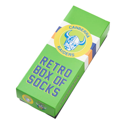 Canberra Raiders Mens Retro Box Of Socks