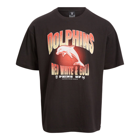 Dolphins Mens Box Fit Graphic Tee