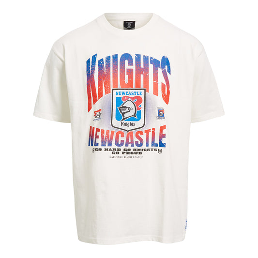 Newcastle Knights Mens Box Fit Graphic Tee