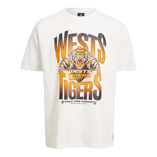 Wests Tigers Mens Box Fit Graphic Tee