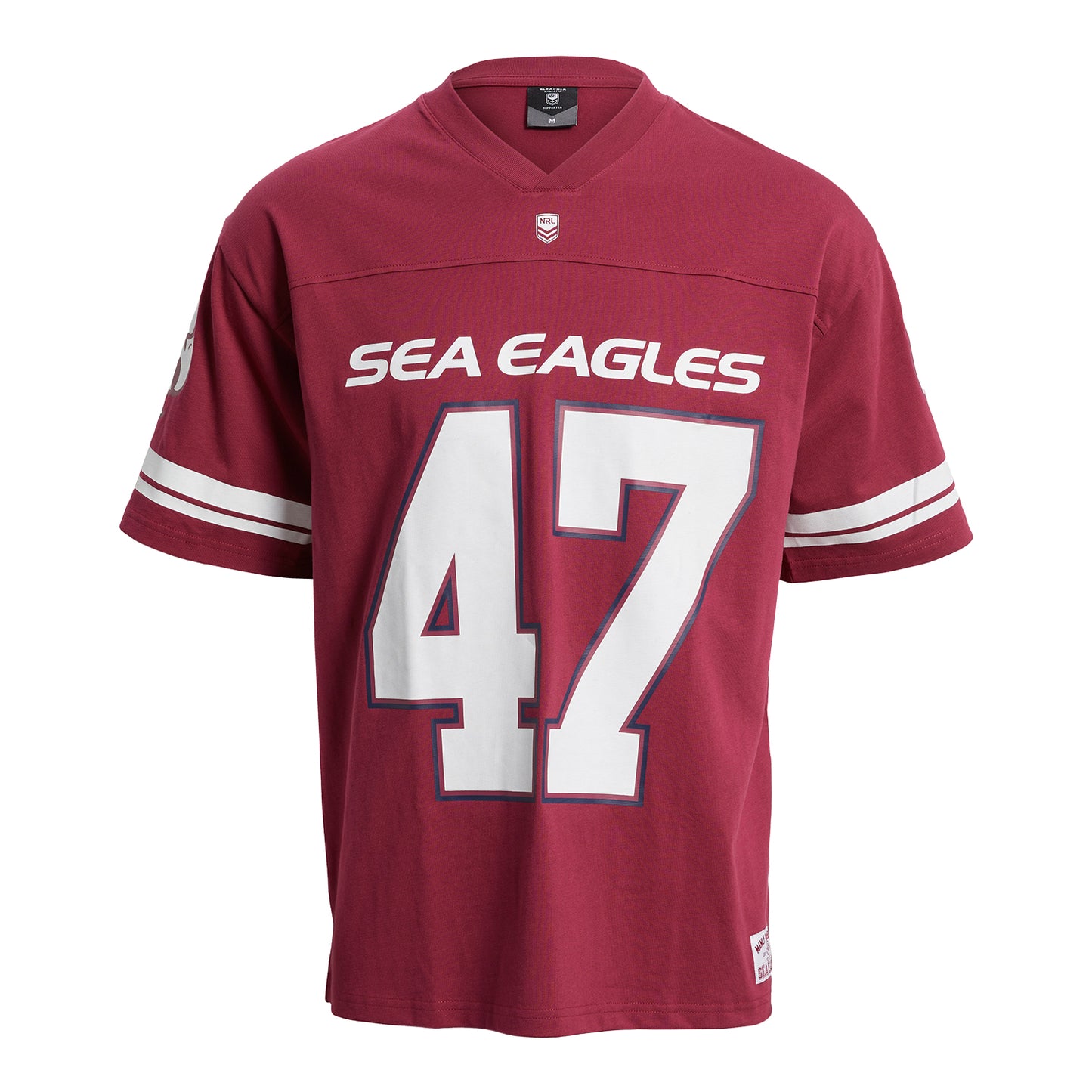 Manly-Warringah Sea Eagles Mens Oversized Gridiron T-Shirt