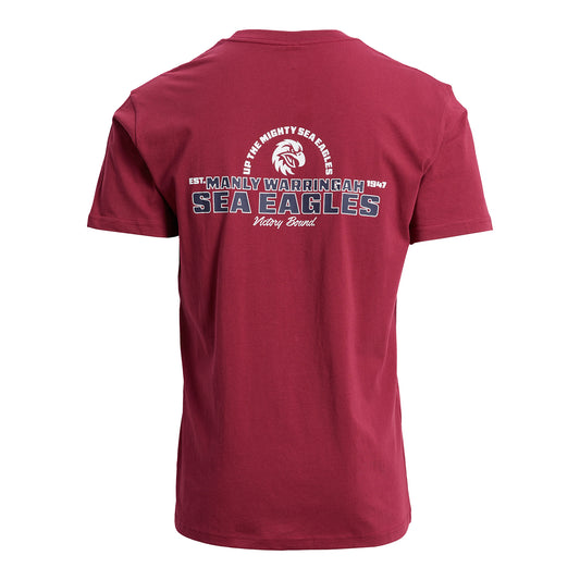 Manly-Warringah Sea Eagles Mens Dual Print T-Shirt