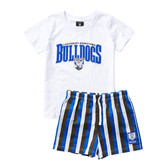 Canterbury-Bankstown Bulldogs Youth T-Shirt And Short Pj Set