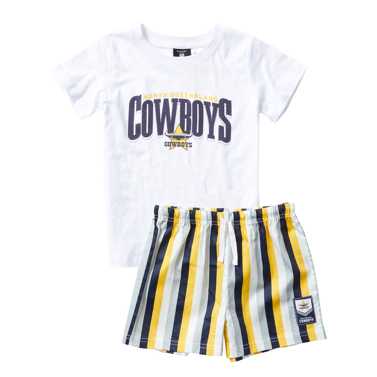 North Queensland Cowboys Youth T-Shirt And Short Pj Set