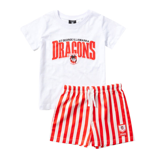 St. George-Illawarra Dragons Youth T-Shirt And Short Pj Set