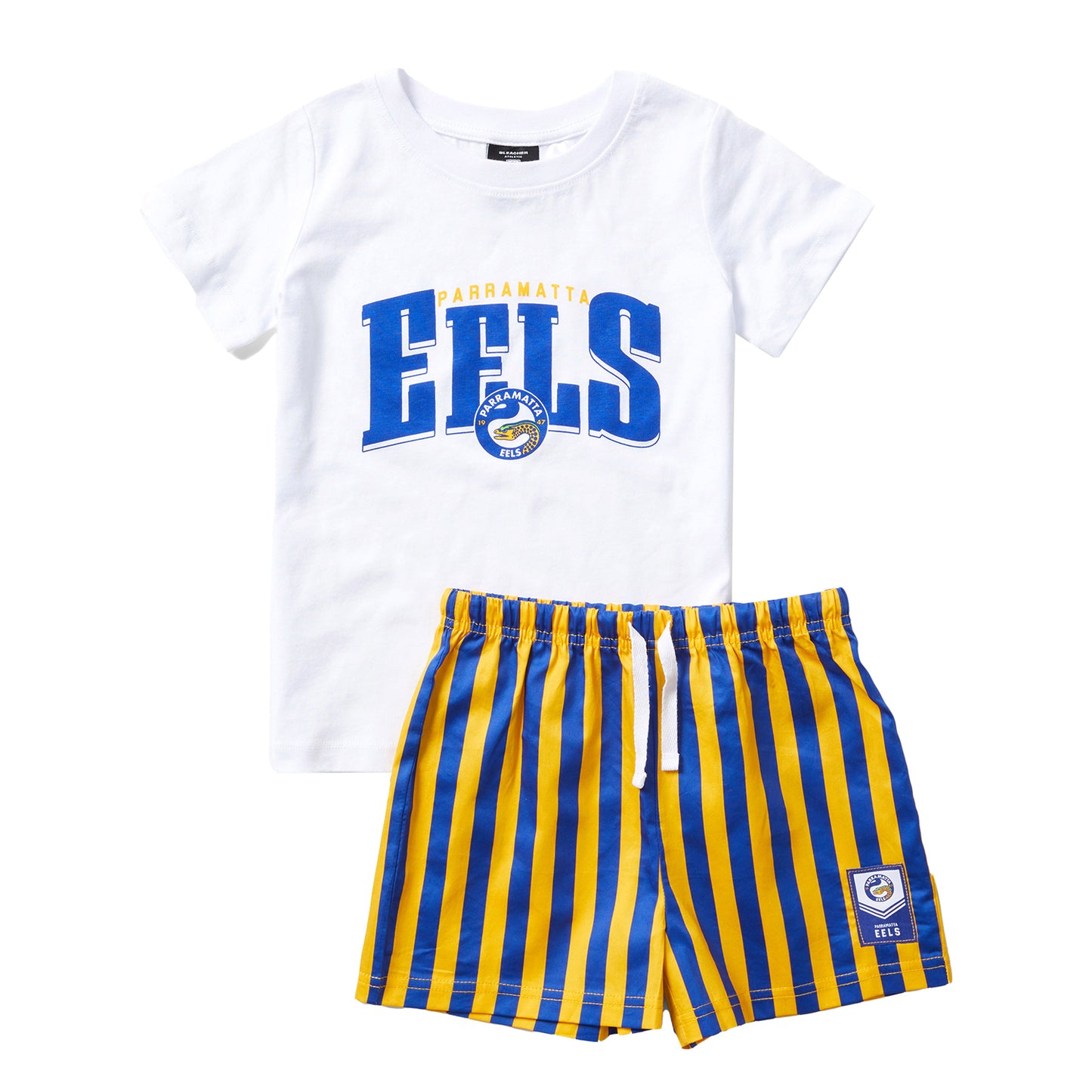 Parramatta Eels Youth T-Shirt And Short Pj Set