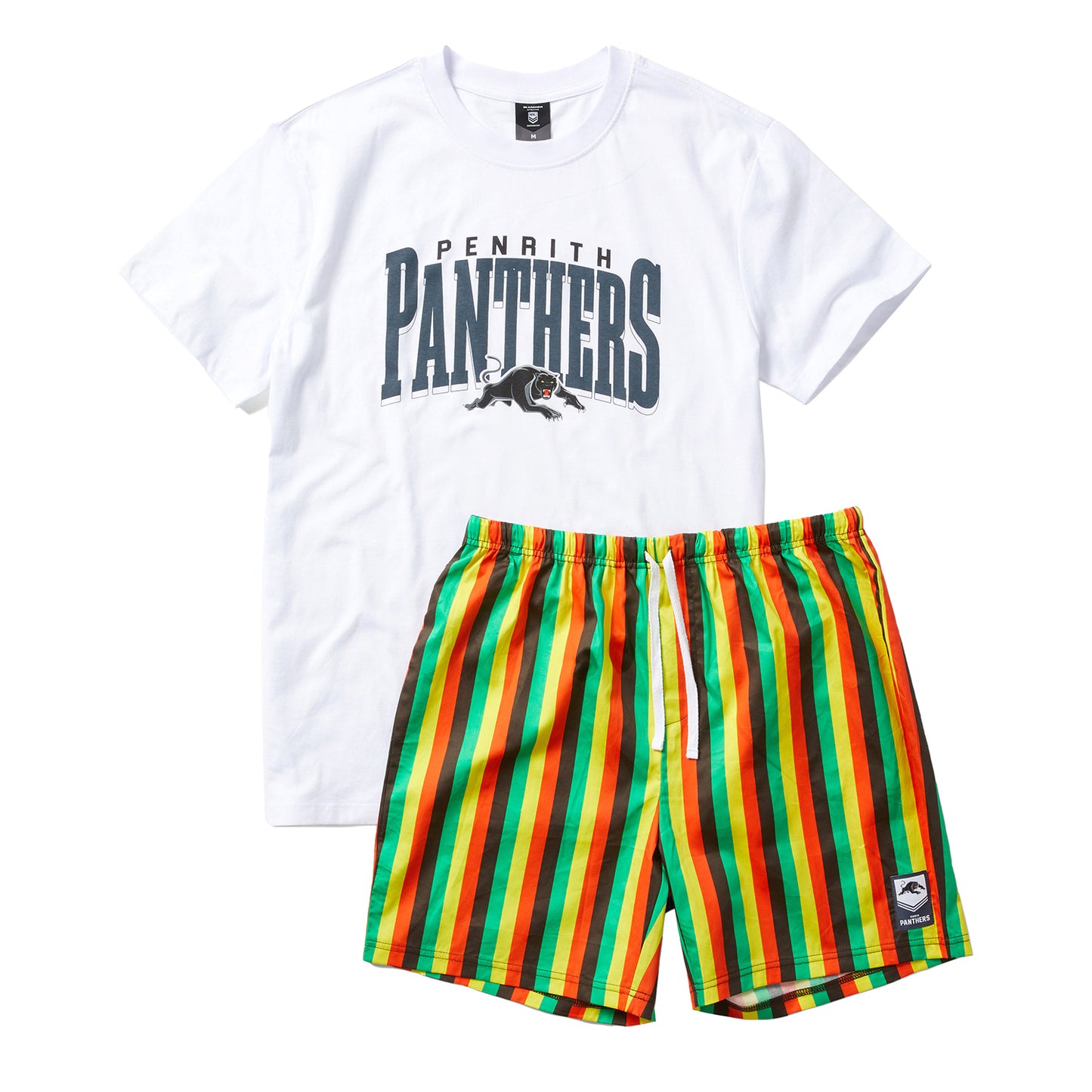 Panthers Mens T-Shirt And Short Pj Set