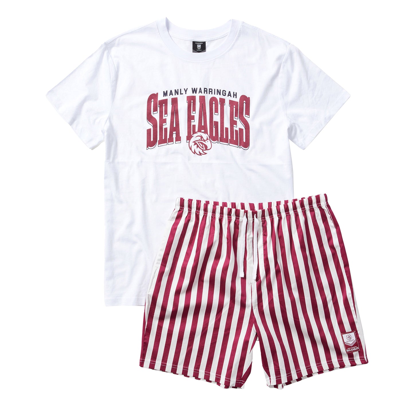 Sea Eagles Mens T-Shirt And Short Pj Set