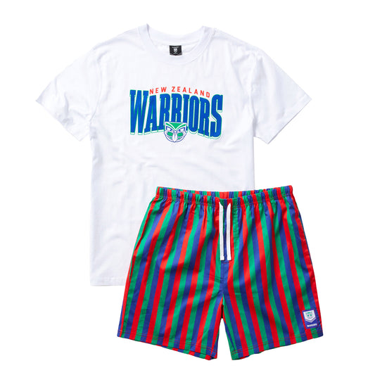 Warriors Youth T-Shirt And Short Pj Set