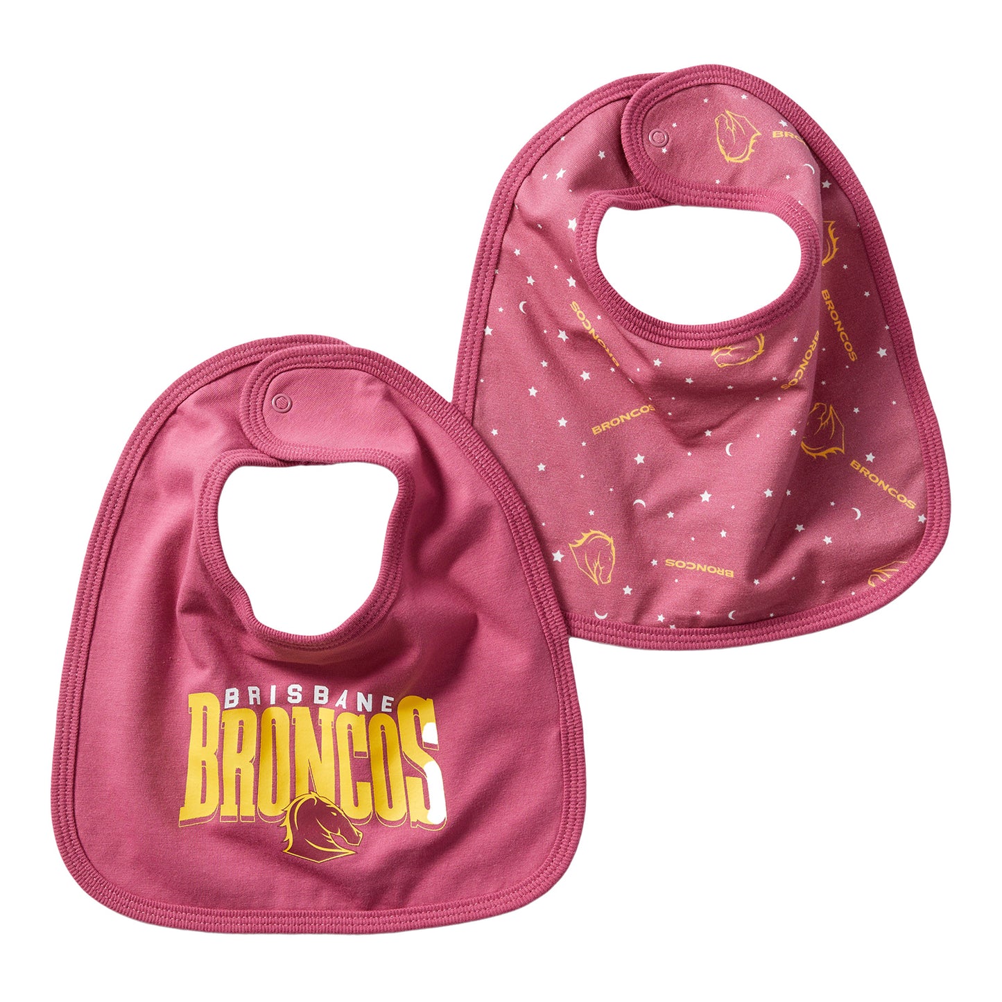 Brisbane Broncos Toddler Everyday 2 Pack Bib