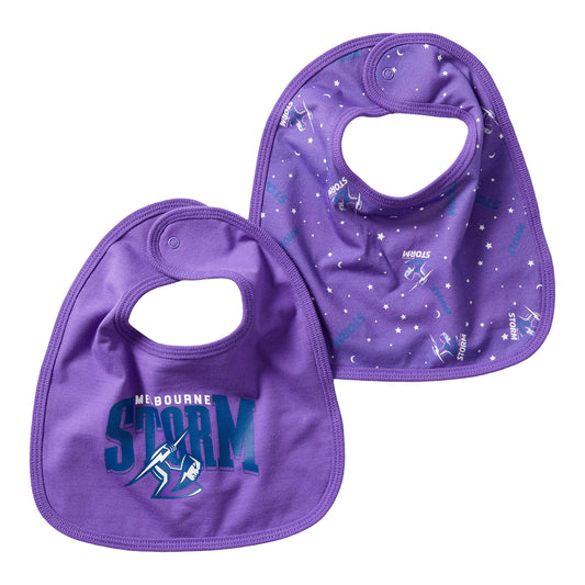 Melbourne Storm Toddler Everyday 2 Pack Bib