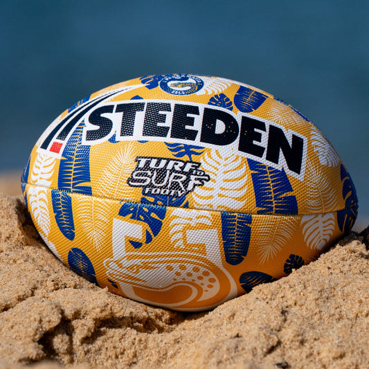 Parramatta Eels Turf To Surf Beach Footy Ball - Size 3