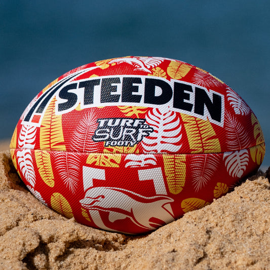 Dolphins Turf To Surf Beach Footy Ball - Size 3