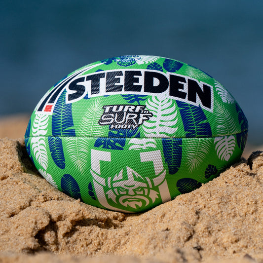 Canberra Raiders Turf To Surf Beach Footy Ball - Size 3