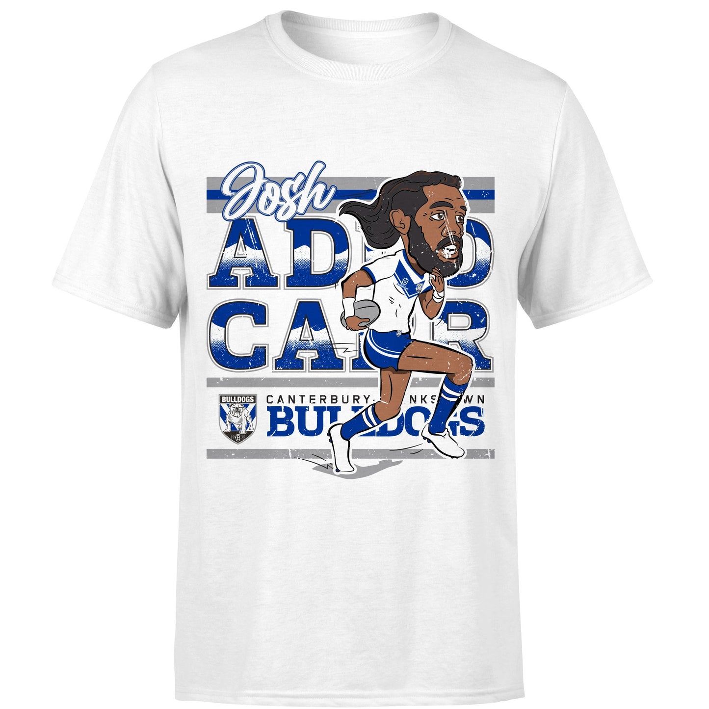 Canterbury-Bankstown Bulldogs Josh Addo Carr Adults Caricature Tee