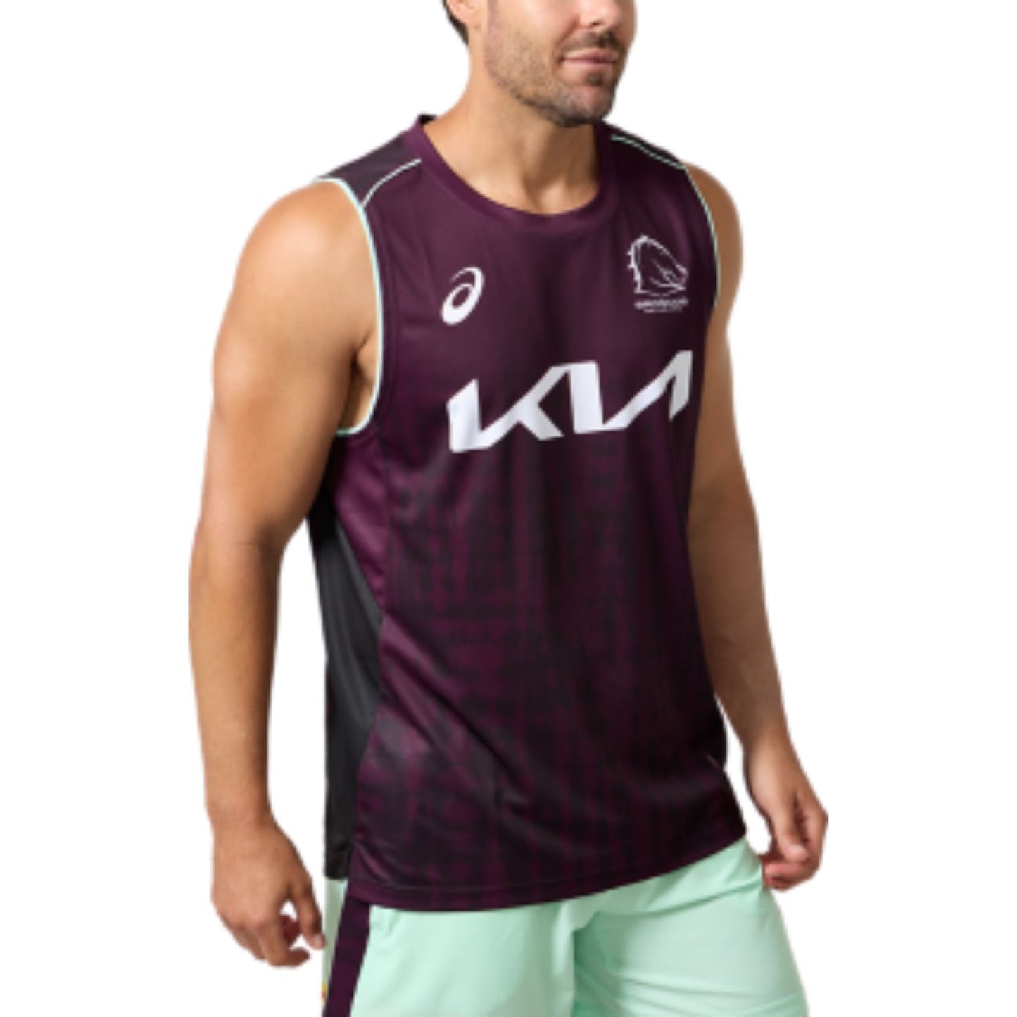 Brisbane Broncos 2025 Mens Training Singlet