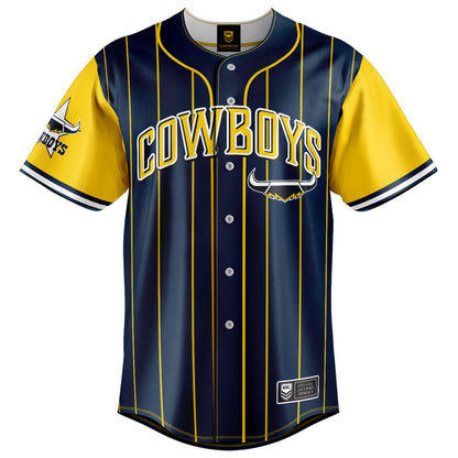 North Queensland Cowboys Adults Slugger Baseball Shirt