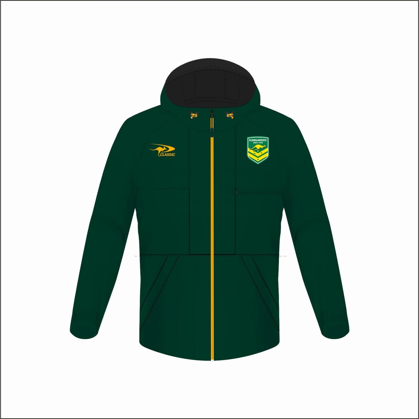 Australian Kangaroos 2024 Mens Wet Weather Jacket