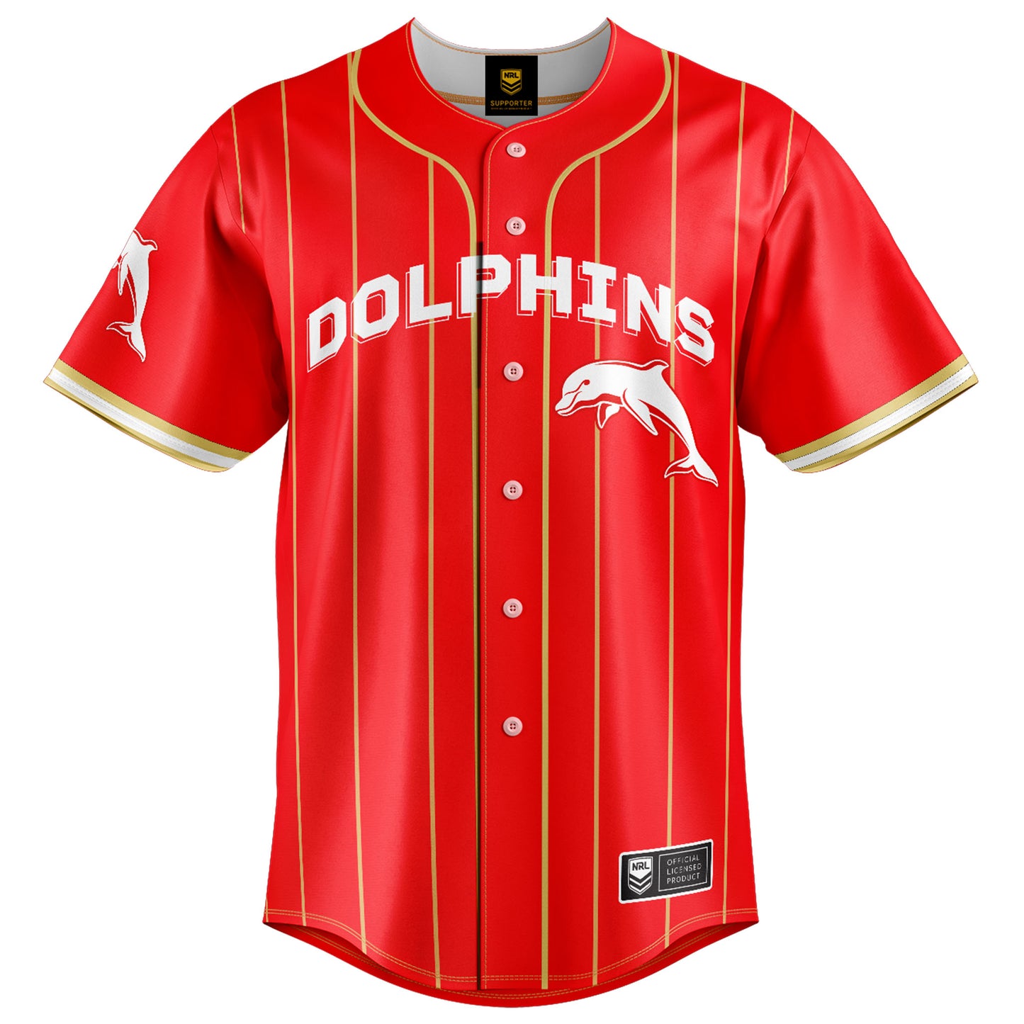 Dolphins Adults Slugger Baseball Shirt