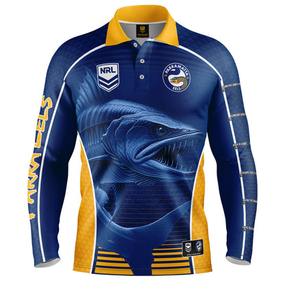 Parramatta Eels Mens Barracuda Fishing Shirt - View 5