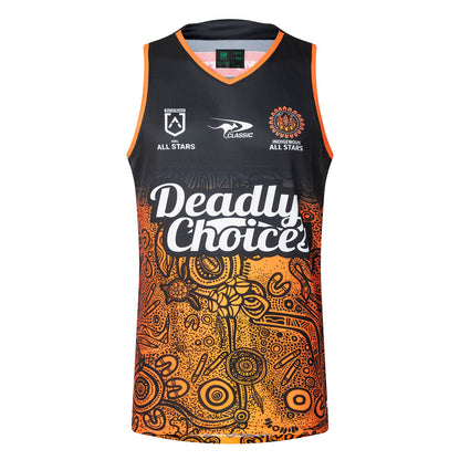 All Stars 2025 Indigenous Mens Training Singlet - View 1