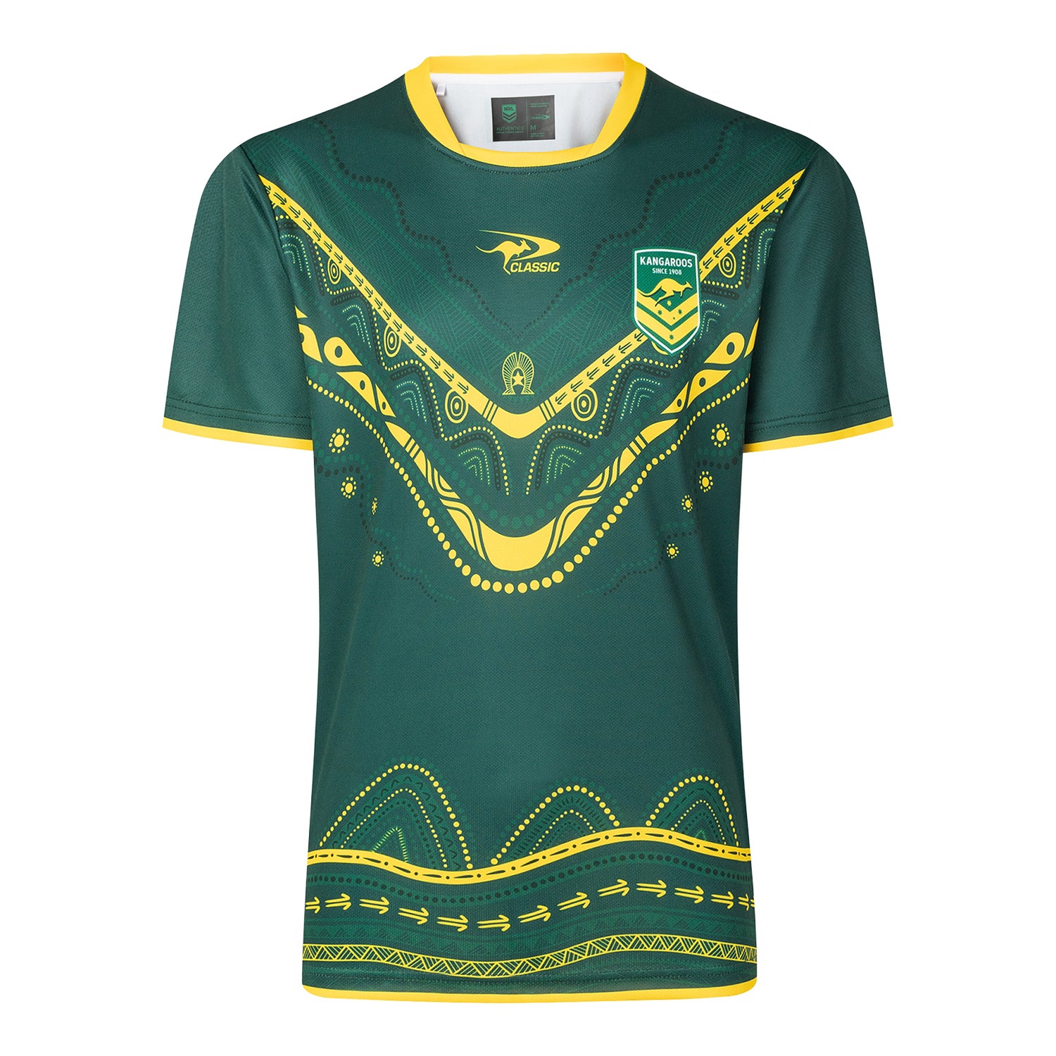 Men's Australian Kangaroos 2025 Third Authentic Indigenous Training Shirt