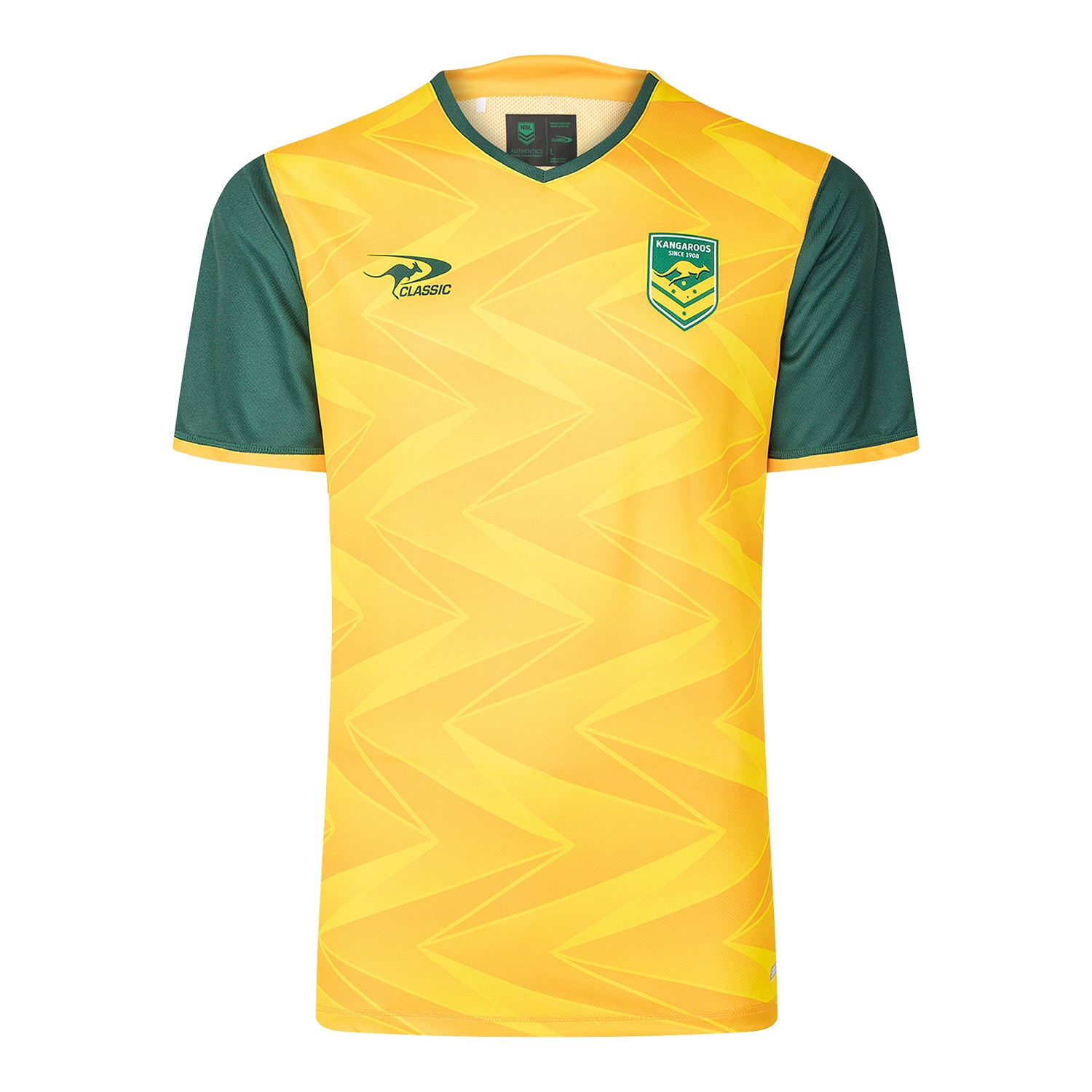 Men's Australian Kangaroos 2025 Third Authentic Pro Training Shirt
