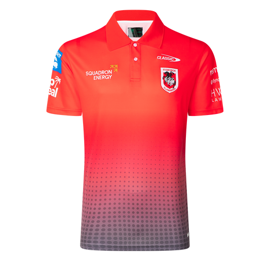 St. George-Illawarra Dragons 2025 Mens Media Polo