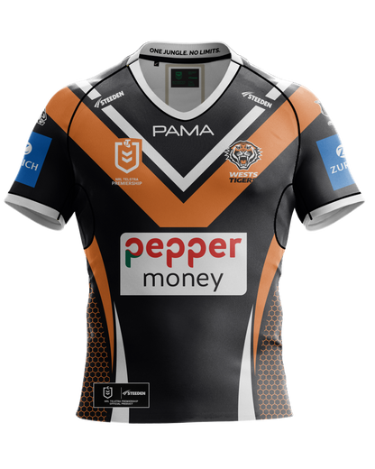 West Tigers 2025 Youth Home Jersey - View 1