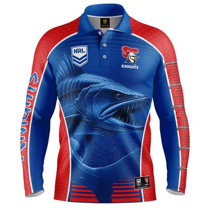 Newcastle Knights Mens Barracuda Fishing Shirt