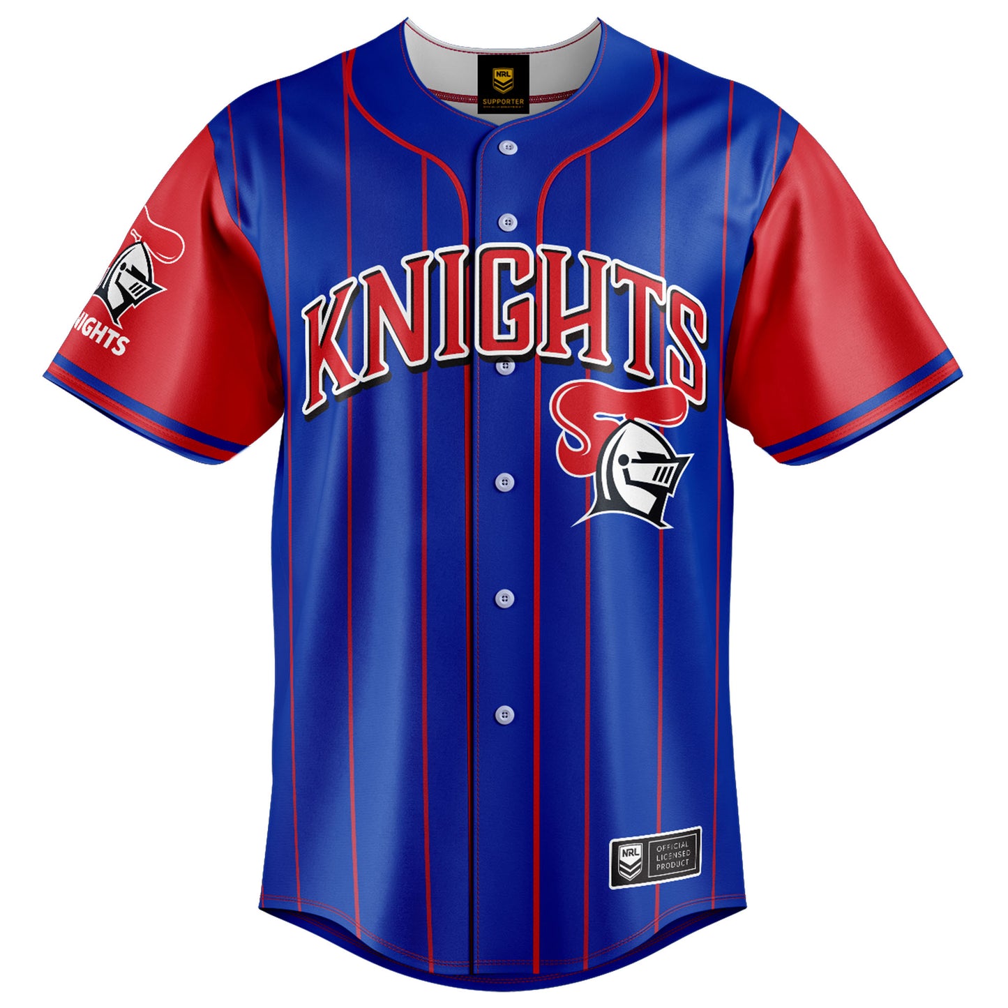 Newcastle Knights Adults Slugger Baseball Shirt