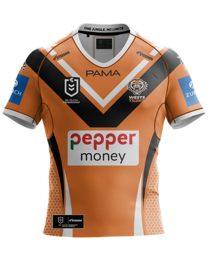 West Tigers Mens 2025 Away Jersey - View 1