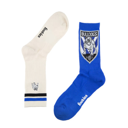 Canterbury-Bankstown Bulldogs Icons Sneaker Sock 2 Pack