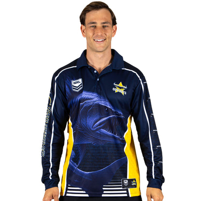 North Queensland Cowboys Mens Barracuda Fishing Shirt