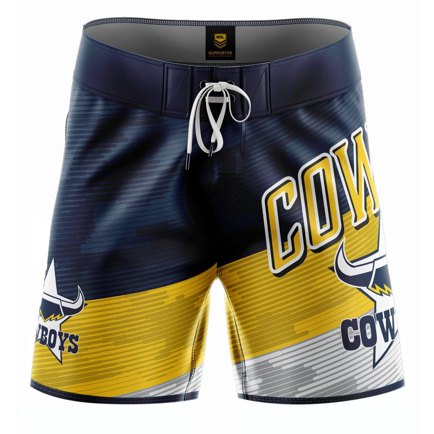 North Queensland Cowboys Mens Barrel Board Shorts