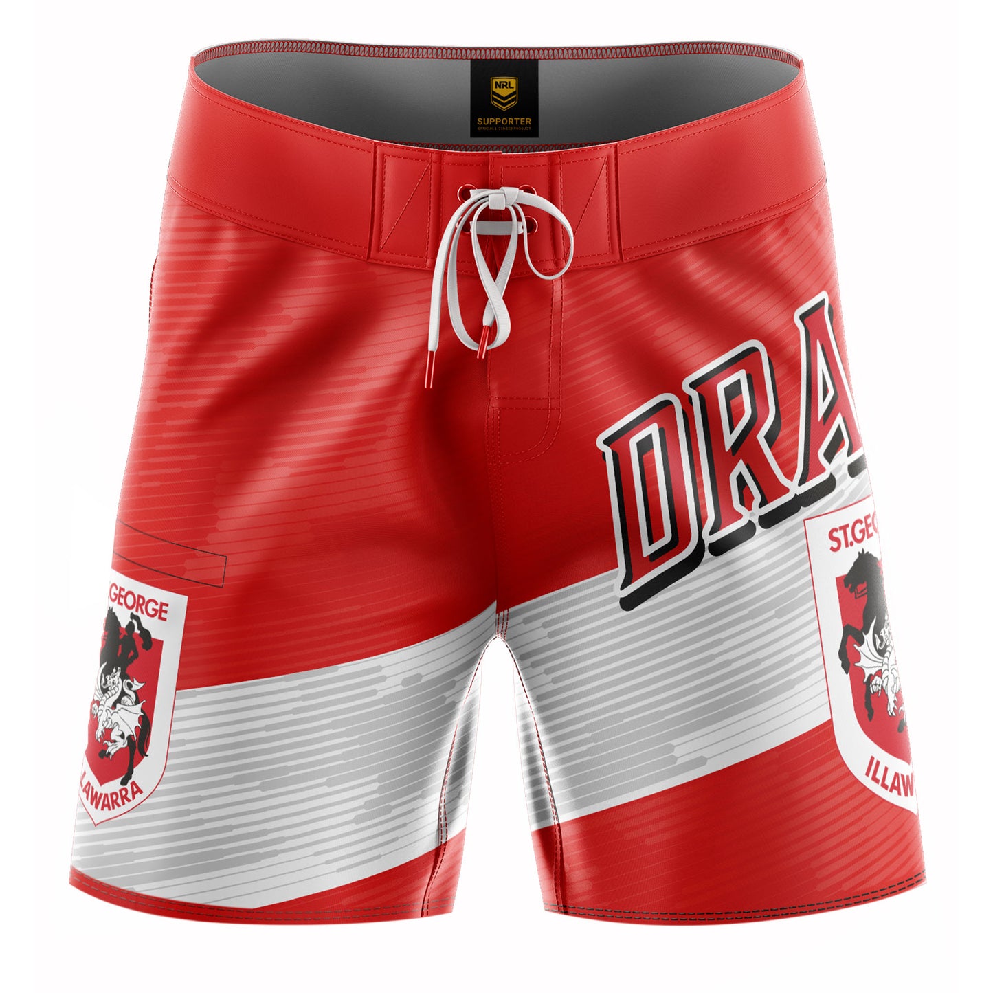 St. George-Illawarra Dragons Mens Barrel Board Shorts