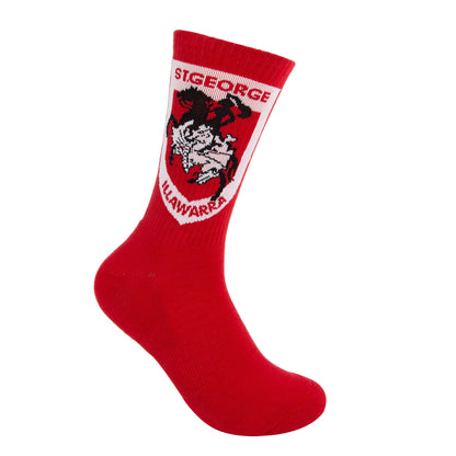 St. George-Illawarra Dragons Icons Sneaker Sock 2 Pack