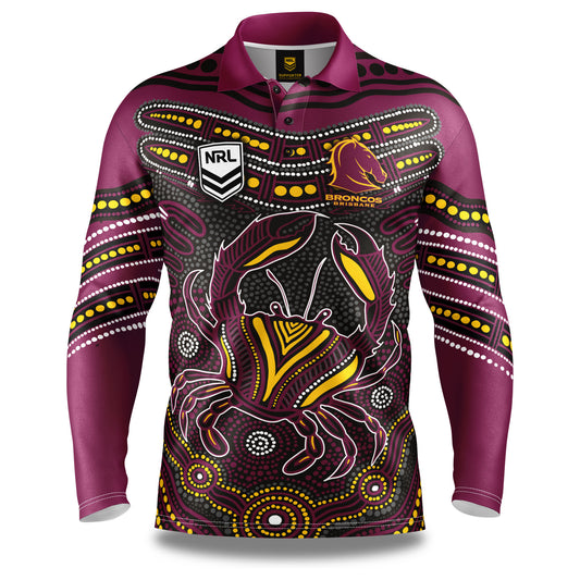 Brisbane Broncos Mens Karumba Fishing Shirt