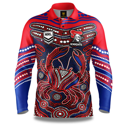 Newcastle Knights Mens Karumba Fishing Shirt