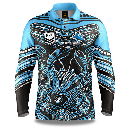 Cronulla-Sutherland Sharks Mens Karumba Fishing Shirt