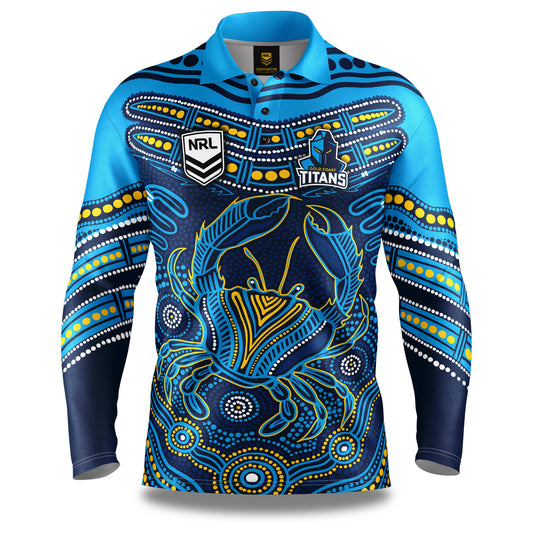 Gold Coast Titans Mens Karumba Fishing Shirt